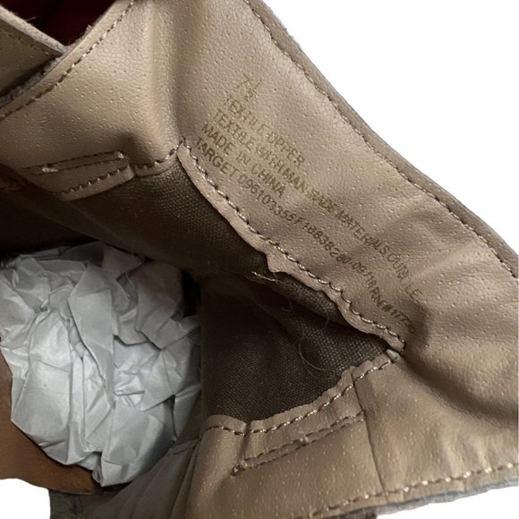 Dolce Vita Booties 7 1/2 Tan Brown Perforated Buckle Back Zip - Picture 10 of 11